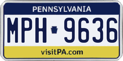 PA license plate MPH9636