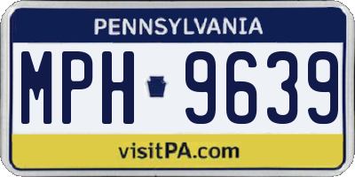 PA license plate MPH9639