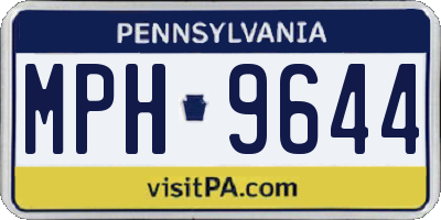 PA license plate MPH9644