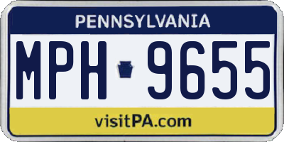 PA license plate MPH9655