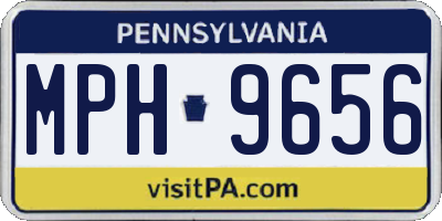 PA license plate MPH9656