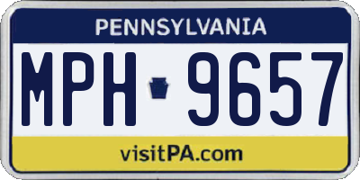 PA license plate MPH9657
