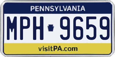 PA license plate MPH9659