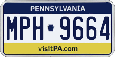 PA license plate MPH9664