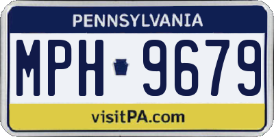 PA license plate MPH9679