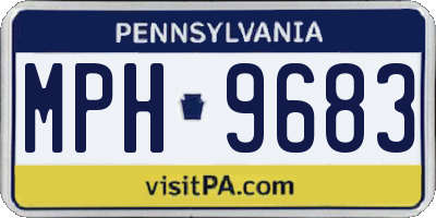 PA license plate MPH9683