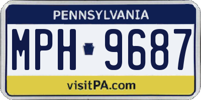 PA license plate MPH9687