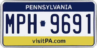 PA license plate MPH9691