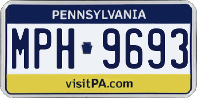 PA license plate MPH9693