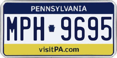 PA license plate MPH9695