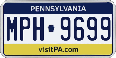 PA license plate MPH9699