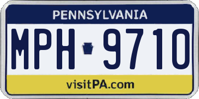 PA license plate MPH9710