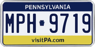 PA license plate MPH9719