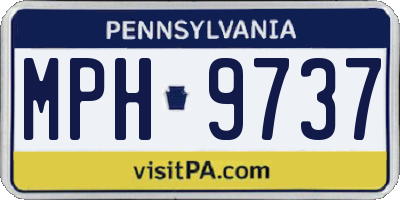 PA license plate MPH9737