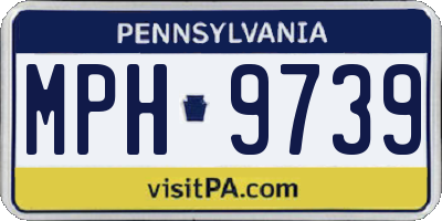 PA license plate MPH9739