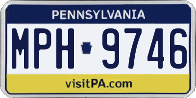 PA license plate MPH9746