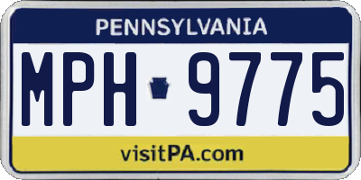 PA license plate MPH9775