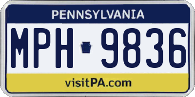 PA license plate MPH9836