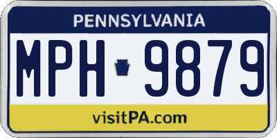 PA license plate MPH9879