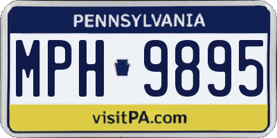 PA license plate MPH9895
