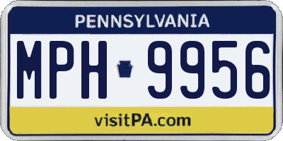 PA license plate MPH9956