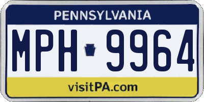 PA license plate MPH9964