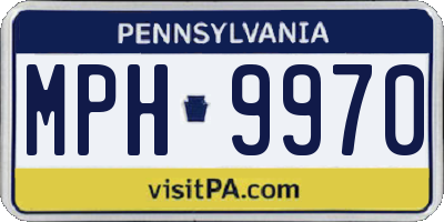 PA license plate MPH9970