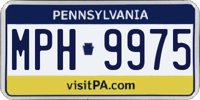 PA license plate MPH9975