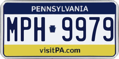 PA license plate MPH9979