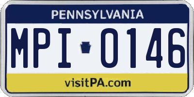 PA license plate MPI0146