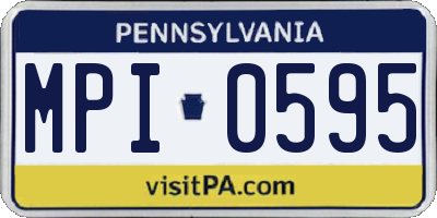 PA license plate MPI0595