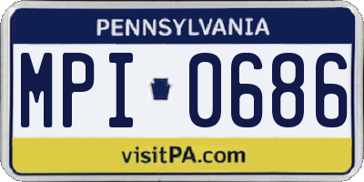 PA license plate MPI0686