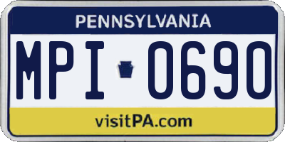 PA license plate MPI0690