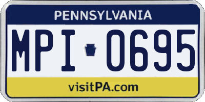 PA license plate MPI0695