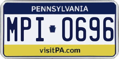 PA license plate MPI0696