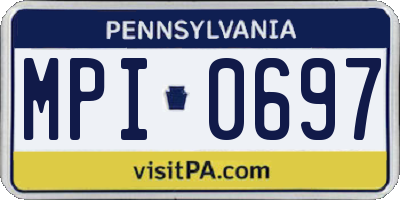 PA license plate MPI0697