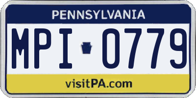 PA license plate MPI0779