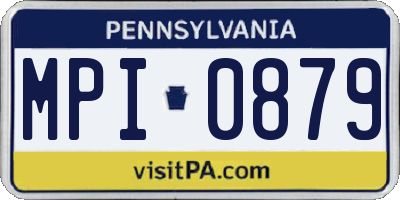 PA license plate MPI0879