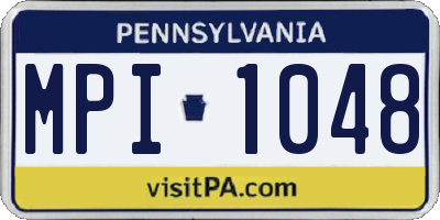PA license plate MPI1048