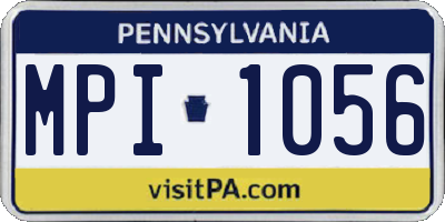 PA license plate MPI1056