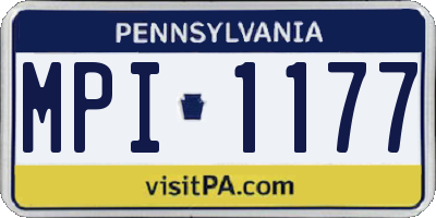 PA license plate MPI1177