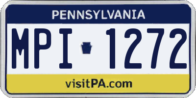 PA license plate MPI1272