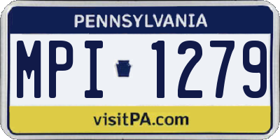 PA license plate MPI1279