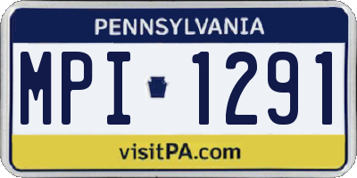 PA license plate MPI1291