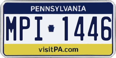 PA license plate MPI1446