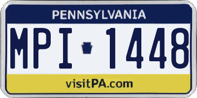 PA license plate MPI1448