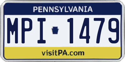 PA license plate MPI1479