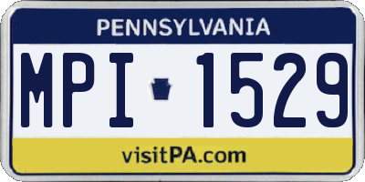 PA license plate MPI1529