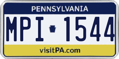 PA license plate MPI1544