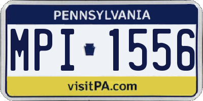 PA license plate MPI1556